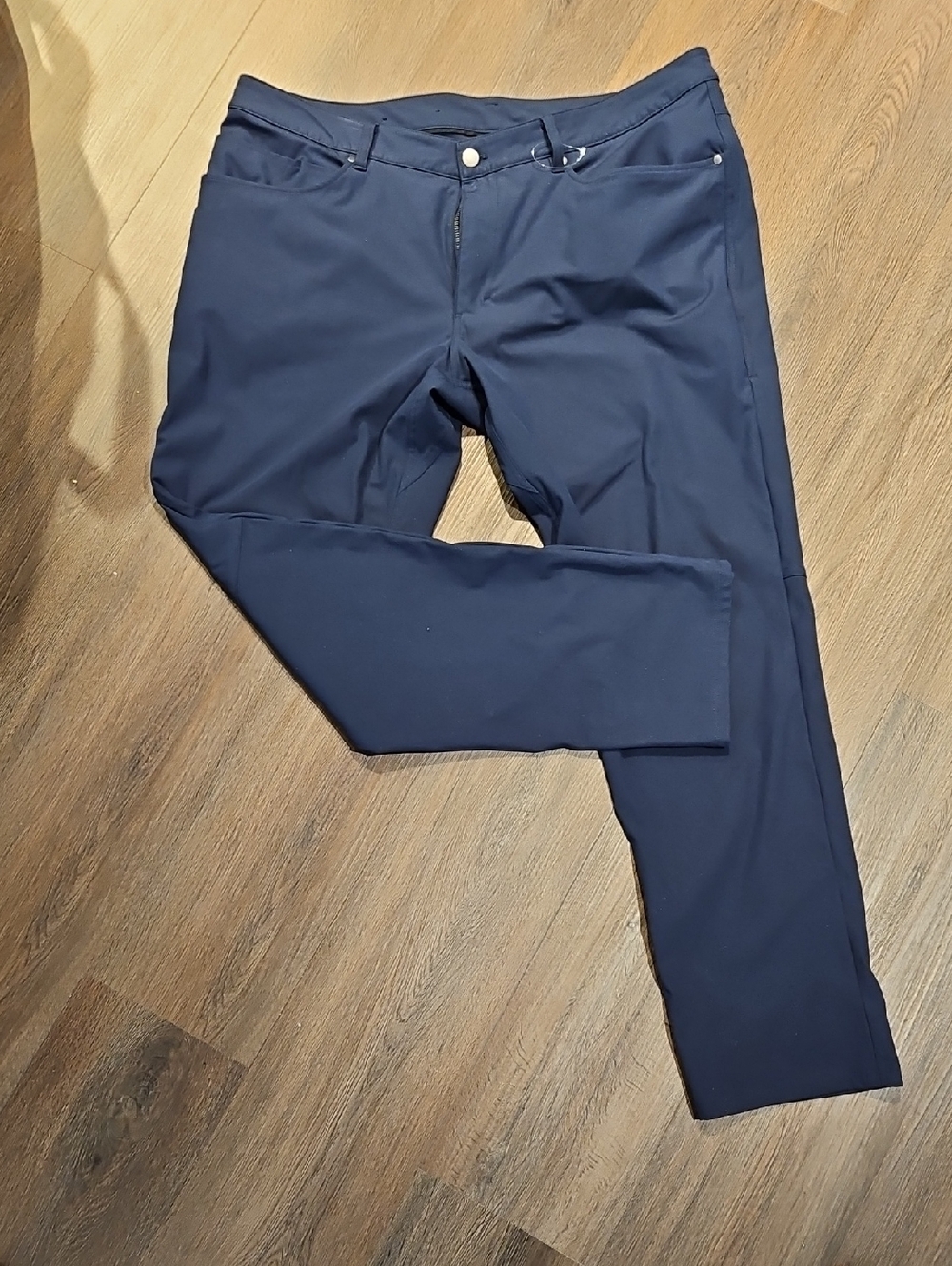 Mens lululemon athletica Navy Blue ABC Pants. with Logo Tag, Sz 38 EUC